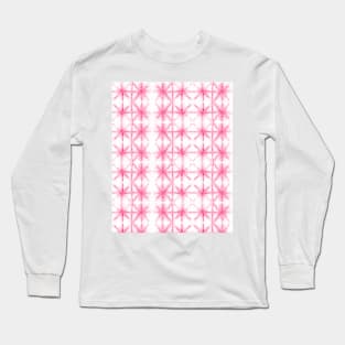 Shibori Tie Dye Pattern in Pink | Summer | Island Paradise| Tropical Long Sleeve T-Shirt